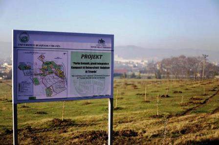 Parku Botanik ne Kampusin e Universitetit Bujqesor te Tiranes
